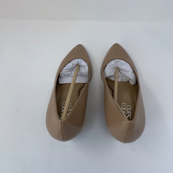 Franco Sarto Frankie Wedge Pumps Women's 9M Cool Taupe Leather Pointed Toe S0506 - Picture 6 of 9